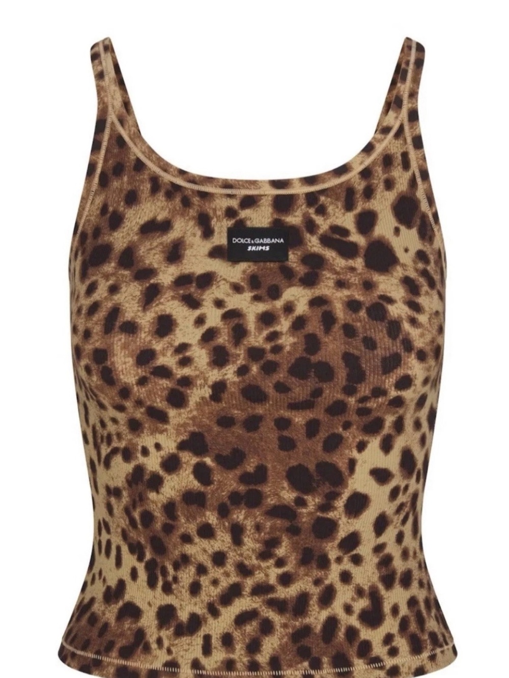 Dolce & Gabbana Leopard Print Tank Top - Brown & Black LG